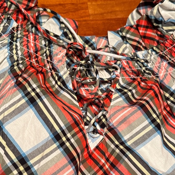 XL Plaid Long Sleeve Blouse - Picture 6 of 10